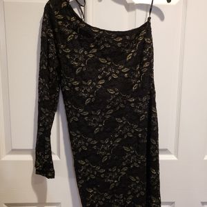 Short one shoulder dress